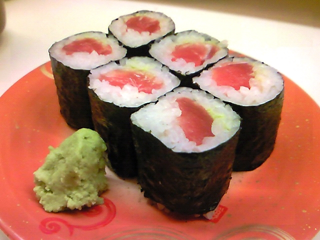 sushi roll of tuna